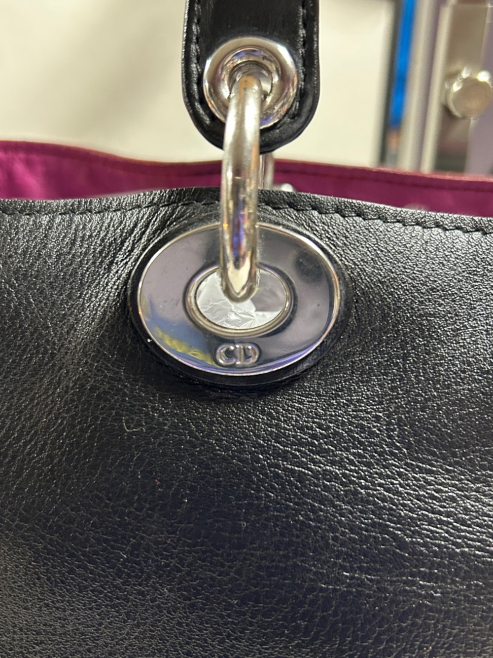 Christian Dior Diorissimo Logo charm two-way leather bag - Picture 12 of 16